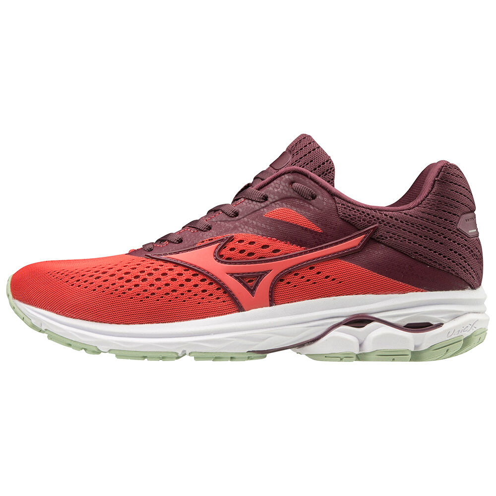 Zapatillas Running Mizuno WAVE RIDER 23 Mujer Rojas/Burdeos Outlet SPOX-62395